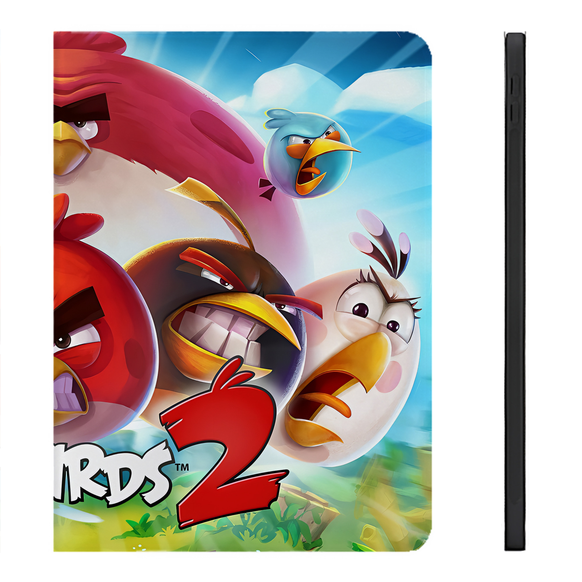（画像用） Angry Birds アングリーバード IPadケース ペンホルダー付き ブックスタイルデザイン